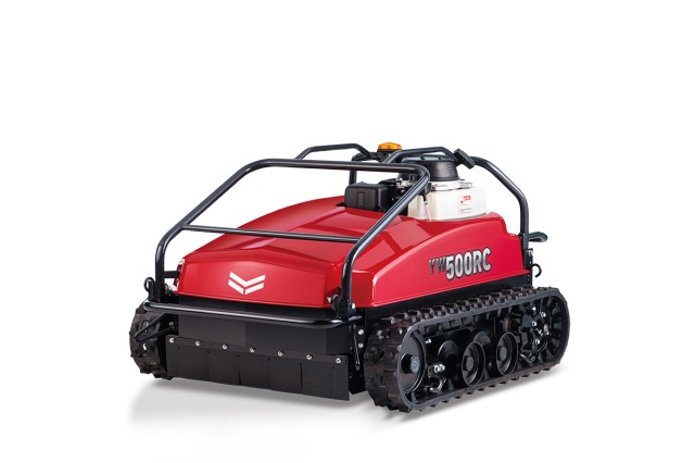 ヤンマーアグリ 新型ラジコン草刈機YW500RC,AEセルスイッチで始動 デバイダ、からみません装備